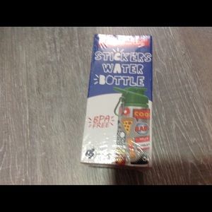 Stickers water bottle with sticker included